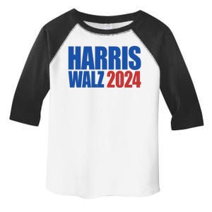 Harris Walz 2024 Election Political Toddler Fine Jersey T-Shirt