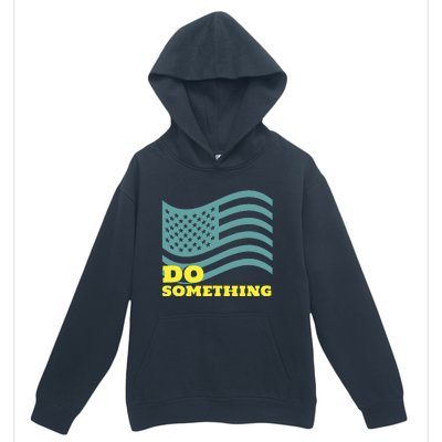 Harris Walz 2024 Michelle Obama Says Do Something Urban Pullover Hoodie