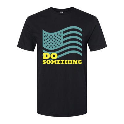 Harris Walz 2024 Michelle Obama Says Do Something Softstyle CVC T-Shirt