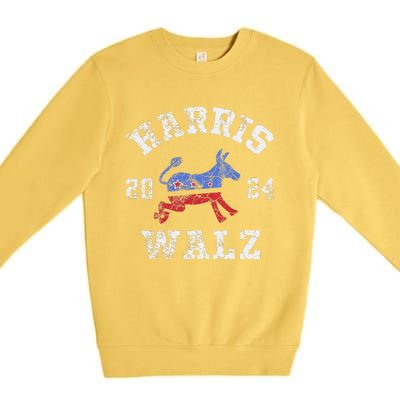 Harris Walz 2024 Election Kamala Harris Tim Waltz 2024 Premium Crewneck Sweatshirt