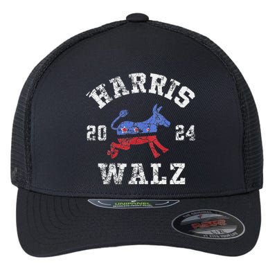 Harris Walz 2024 Election Kamala Harris Tim Waltz 2024 Flexfit Unipanel Trucker Cap