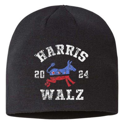 Harris Walz 2024 Election Kamala Harris Tim Waltz 2024 Sustainable Beanie