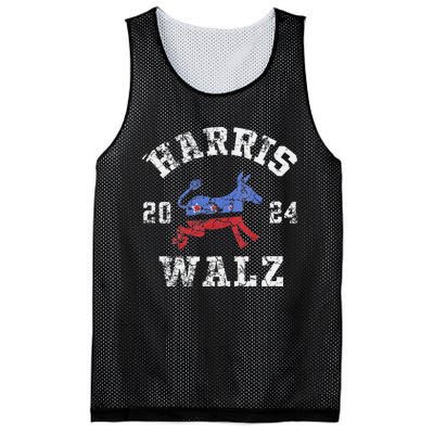 Harris Walz 2024 Election Kamala Harris Tim Waltz 2024 Mesh Reversible Basketball Jersey Tank