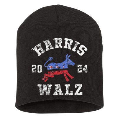 Harris Walz 2024 Election Kamala Harris Tim Waltz 2024 Short Acrylic Beanie