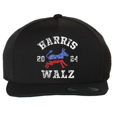 Harris Walz 2024 Election Kamala Harris Tim Waltz 2024 Wool Snapback Cap