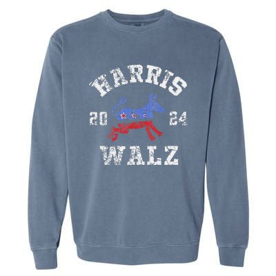 Harris Walz 2024 Election Kamala Harris Tim Waltz 2024 Garment-Dyed Sweatshirt