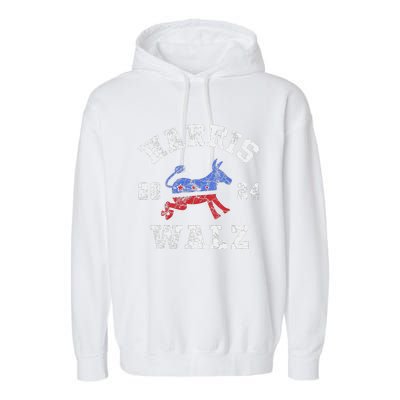 Harris Walz 2024 Election Kamala Harris Tim Waltz 2024 Garment-Dyed Fleece Hoodie