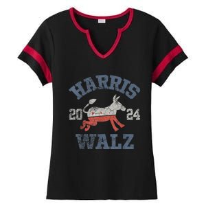 Harris Waltz 2024 Election Kamala Harris Tim Waltz 2024 Ladies Halftime Notch Neck Tee