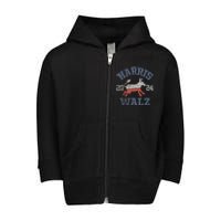 Harris Waltz 2024 Election Kamala Harris Tim Waltz 2024 Toddler Zip Fleece Hoodie