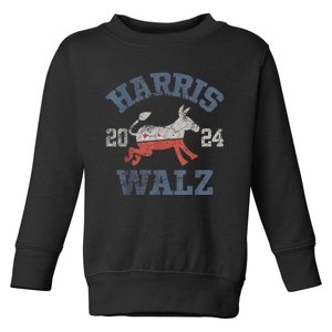 Harris Waltz 2024 Election Kamala Harris Tim Waltz 2024 Toddler Sweatshirt