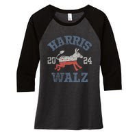 Harris Waltz 2024 Election Kamala Harris Tim Waltz 2024 Women's Tri-Blend 3/4-Sleeve Raglan Shirt