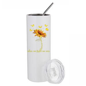 Harris Waltz 2024 Election When We Fight We Win Sunflower Stainless Steel Tumbler