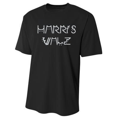 Harris Waltz 2024 Election Funny Cat Kamala Harris Tim Walz Performance Sprint T-Shirt