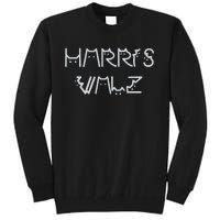 Harris Waltz 2024 Election Funny Cat Kamala Harris Tim Walz Tall Sweatshirt