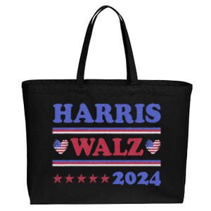 Harris Waltz 2024 Election Kamala Harris Tim Waltz 2024 Cotton Canvas Jumbo Tote