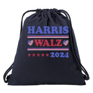 Harris Waltz 2024 Election Kamala Harris Tim Waltz 2024 Drawstring Bag