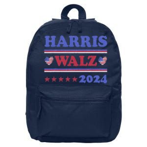 Harris Waltz 2024 Election Kamala Harris Tim Waltz 2024 16 in Basic Backpack