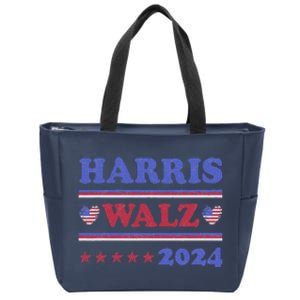 Harris Waltz 2024 Election Kamala Harris Tim Waltz 2024 Zip Tote Bag