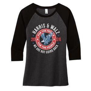 Harris Walz 2024 Election President Kamala Harris Tim Waltz Women's Tri-Blend 3/4-Sleeve Raglan Shirt