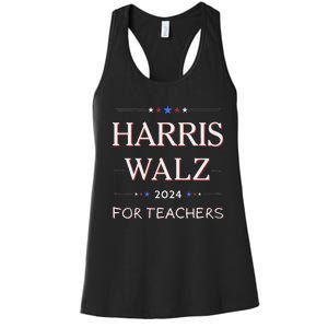 Harris Walz 2024 For Teachers Women's Racerback Tank