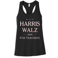 Harris Walz 2024 For Teachers Women's Racerback Tank