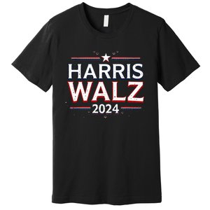 Harris Walz 2024 Election Kamala Harris Tim Walz President Premium T-Shirt