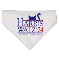 Harris Waltz 2024 Were Not Going Back Funny Cat Lady USA-Made Doggie Bandana