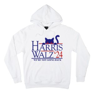 Harris Waltz 2024 Were Not Going Back Funny Cat Lady Hoodie