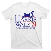 Harris Waltz 2024 Were Not Going Back Funny Cat Lady T-Shirt