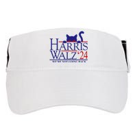 Harris Waltz 2024 Were Not Going Back Funny Cat Lady Adult Drive Performance Visor