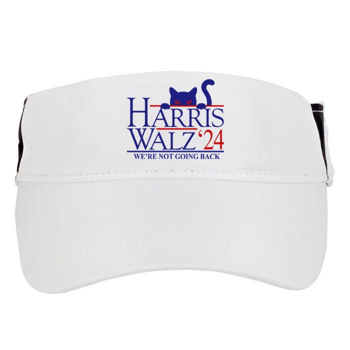 Harris Waltz 2024 Were Not Going Back Funny Cat Lady Adult Drive Performance Visor