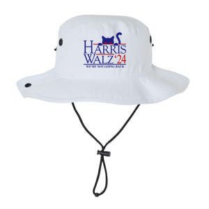 Harris Waltz 2024 Were Not Going Back Funny Cat Lady Legacy Cool Fit Booney Bucket Hat