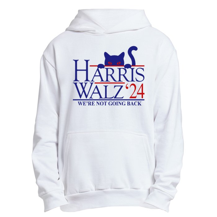 Harris Waltz 2024 Were Not Going Back Funny Cat Lady Urban Pullover Hoodie