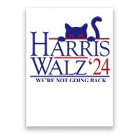 Harris Waltz 2024 Were Not Going Back Funny Cat Lady Poster