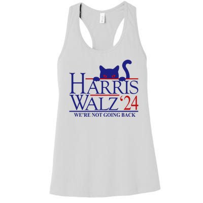 Harris Waltz 2024 Were Not Going Back Funny Cat Lady Women's Racerback Tank