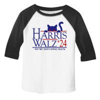 Harris Waltz 2024 Were Not Going Back Funny Cat Lady Toddler Fine Jersey T-Shirt