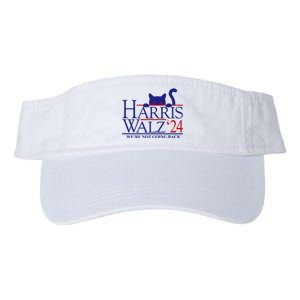 Harris Waltz 2024 Were Not Going Back Funny Cat Lady Valucap Bio-Washed Visor