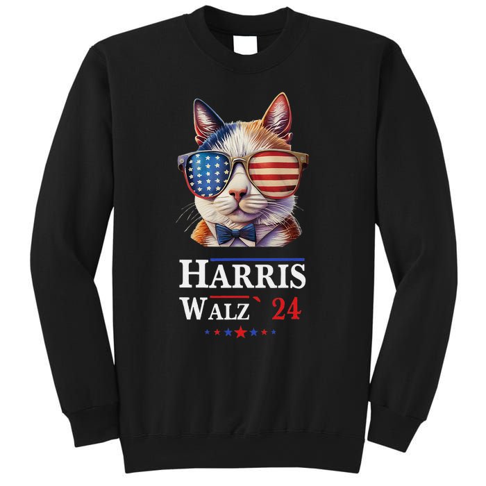 Harris Waltz 2024 Election Cat Ladies Kamala Harris Sweatshirt