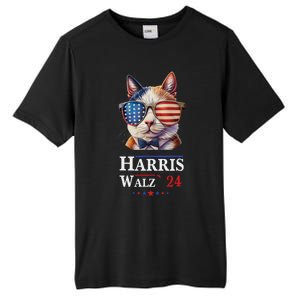 Harris Waltz 2024 Election Cat Ladies Kamala Harris Tall Fusion ChromaSoft Performance T-Shirt