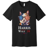 Harris Waltz 2024 Election Cat Ladies Kamala Harris Premium T-Shirt