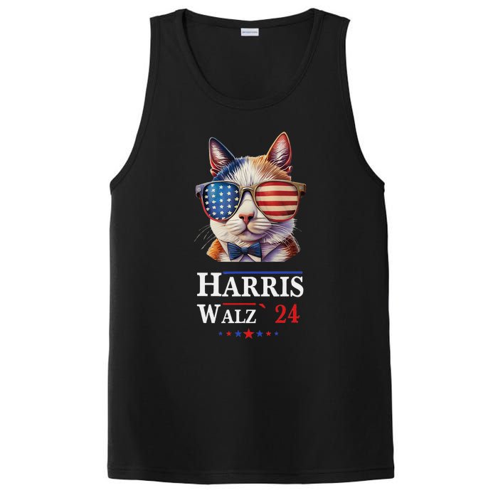 Harris Waltz 2024 Election Cat Ladies Kamala Harris PosiCharge Competitor Tank