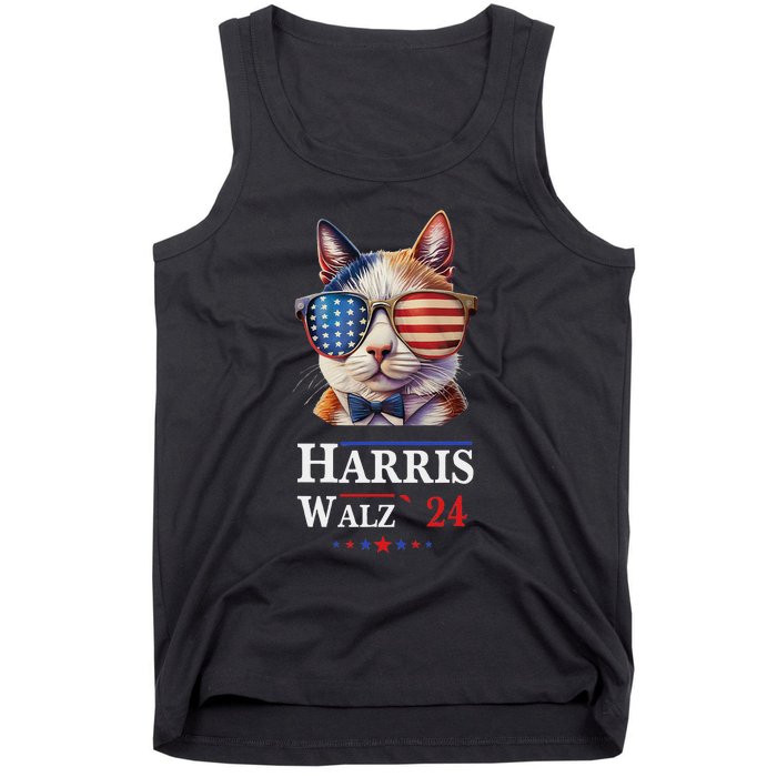 Harris Waltz 2024 Election Cat Ladies Kamala Harris Tank Top