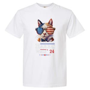 Harris Waltz 2024 Election Cat Ladies Kamala Harris Garment-Dyed Heavyweight T-Shirt