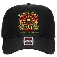 Harris Waltz 2024 Election Kamala Harris Tim Waltz 2024 High Crown Mesh Back Trucker Hat