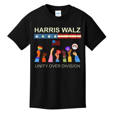 Harris Waltz 2024 Unity Over Division Kids T-Shirt