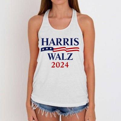 Harris Waltz 2024 Usa Harris Walz 2024 Women's Knotted Racerback Tank