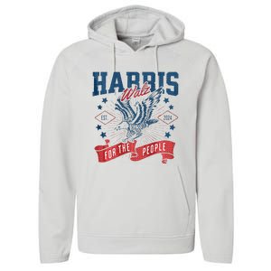 Harris Walz 2024 Election President Kamala Harris Tim Waltz Performance Fleece Hoodie