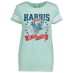 Harris Walz 2024 Election President Kamala Harris Tim Waltz Enza Ladies Jersey Football T-Shirt