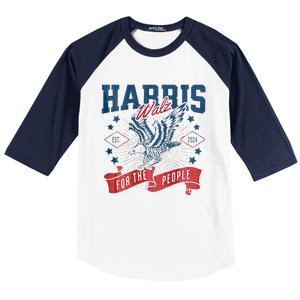 Harris Walz 2024 Election President Kamala Harris Tim Waltz Baseball Sleeve Shirt