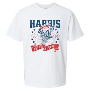 Harris Walz 2024 Election President Kamala Harris Tim Waltz Sueded Cloud Jersey T-Shirt